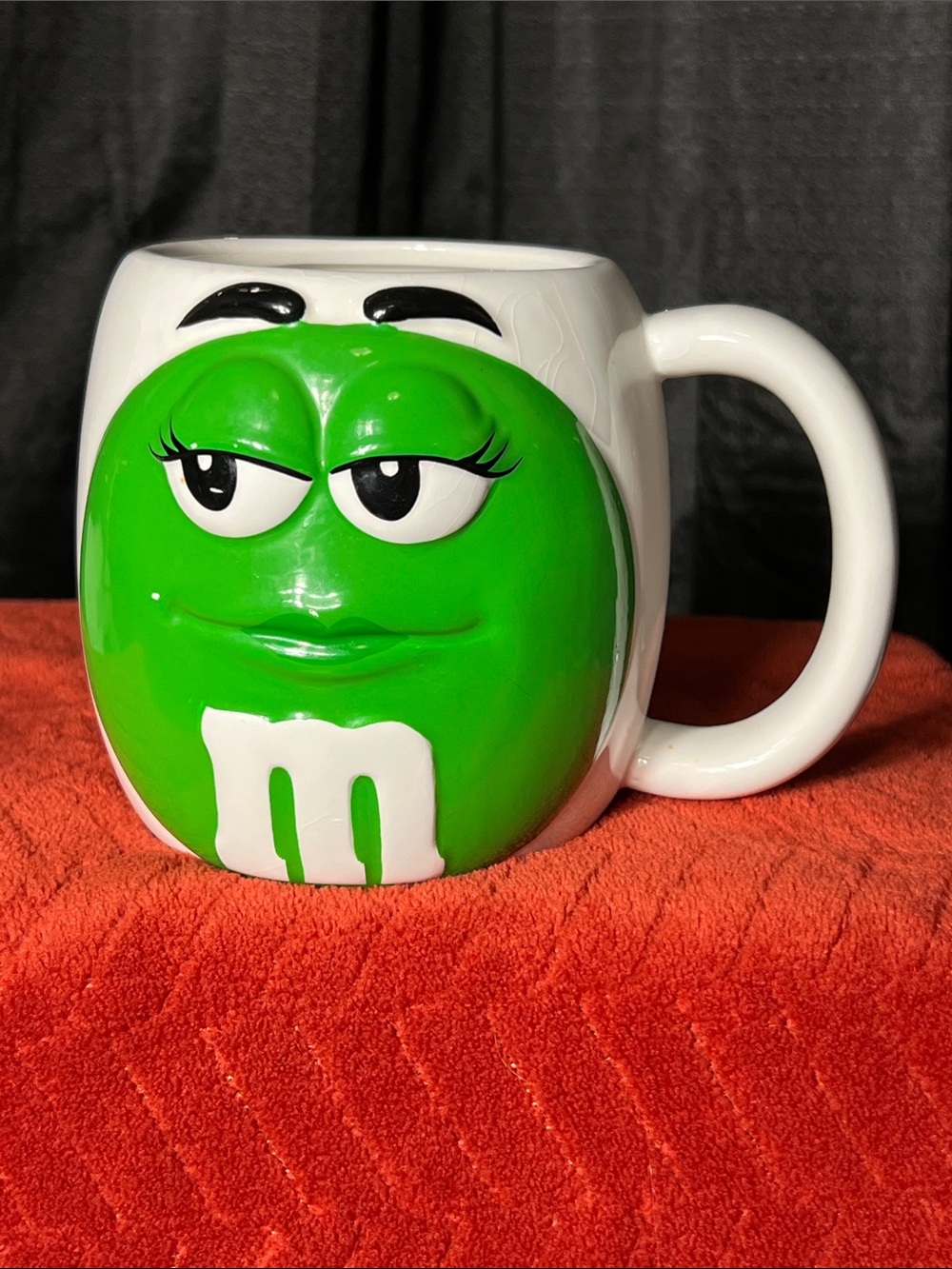 M&M'S Green Character Mug with White Handle